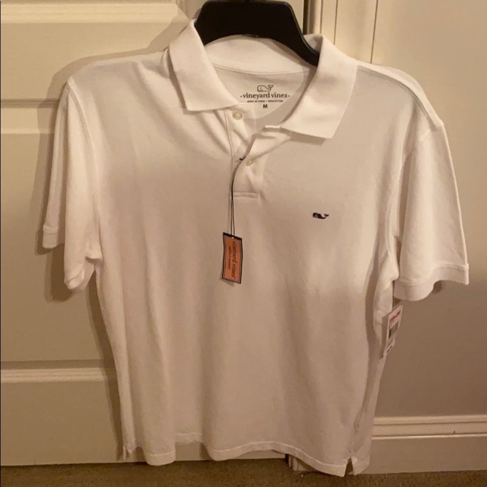 Vineyard vines white polo